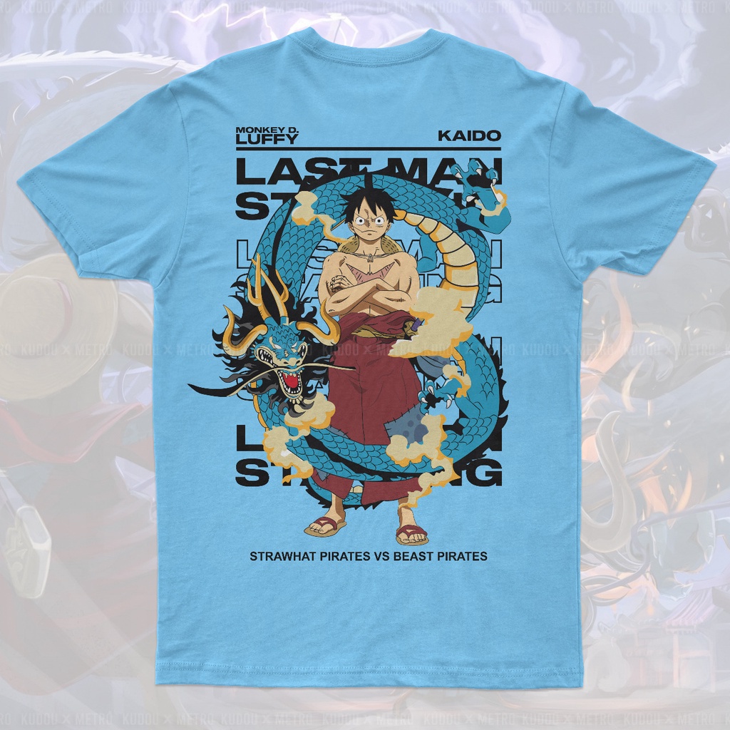 Kaos Luffy Last Man Standing Anime Manga One Piece