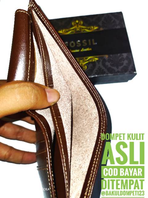 Dompet Pria Full Kulit Sapi Asli Lk Berdiri 13 Slot Kartu EMBOS KICKERS