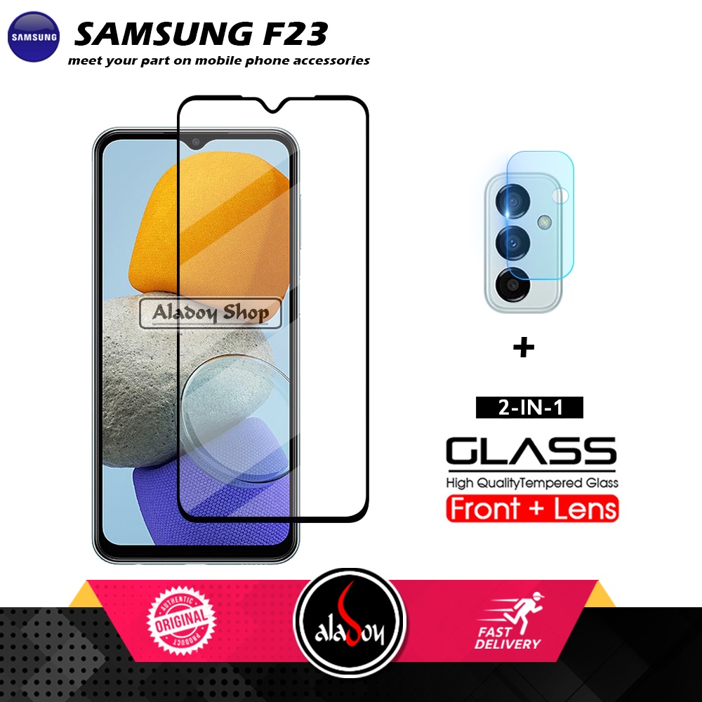PAKET Tempered Glass Layar Samsung F23 Free Tempered Glass Camera
