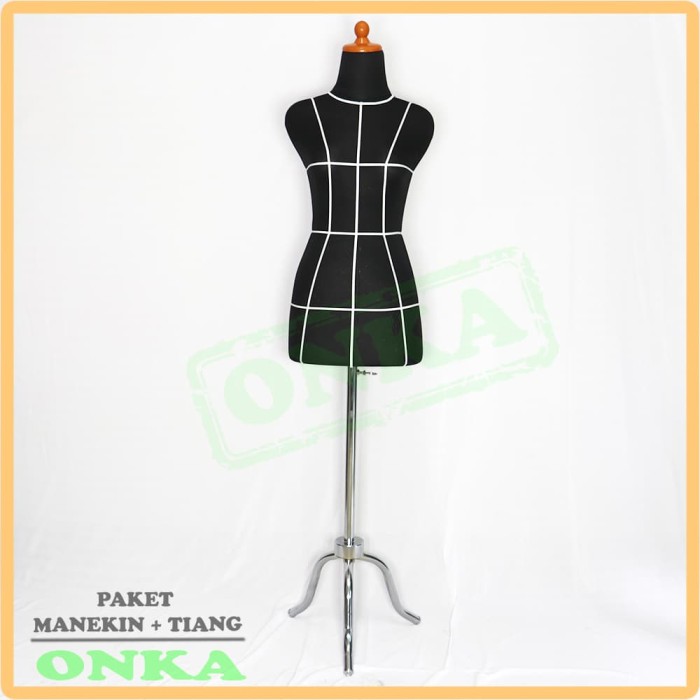 Mars_venus -  Manekin Pola Hitam + Kaki Besi | Manekin Jahit | Patung Pola | Manekin