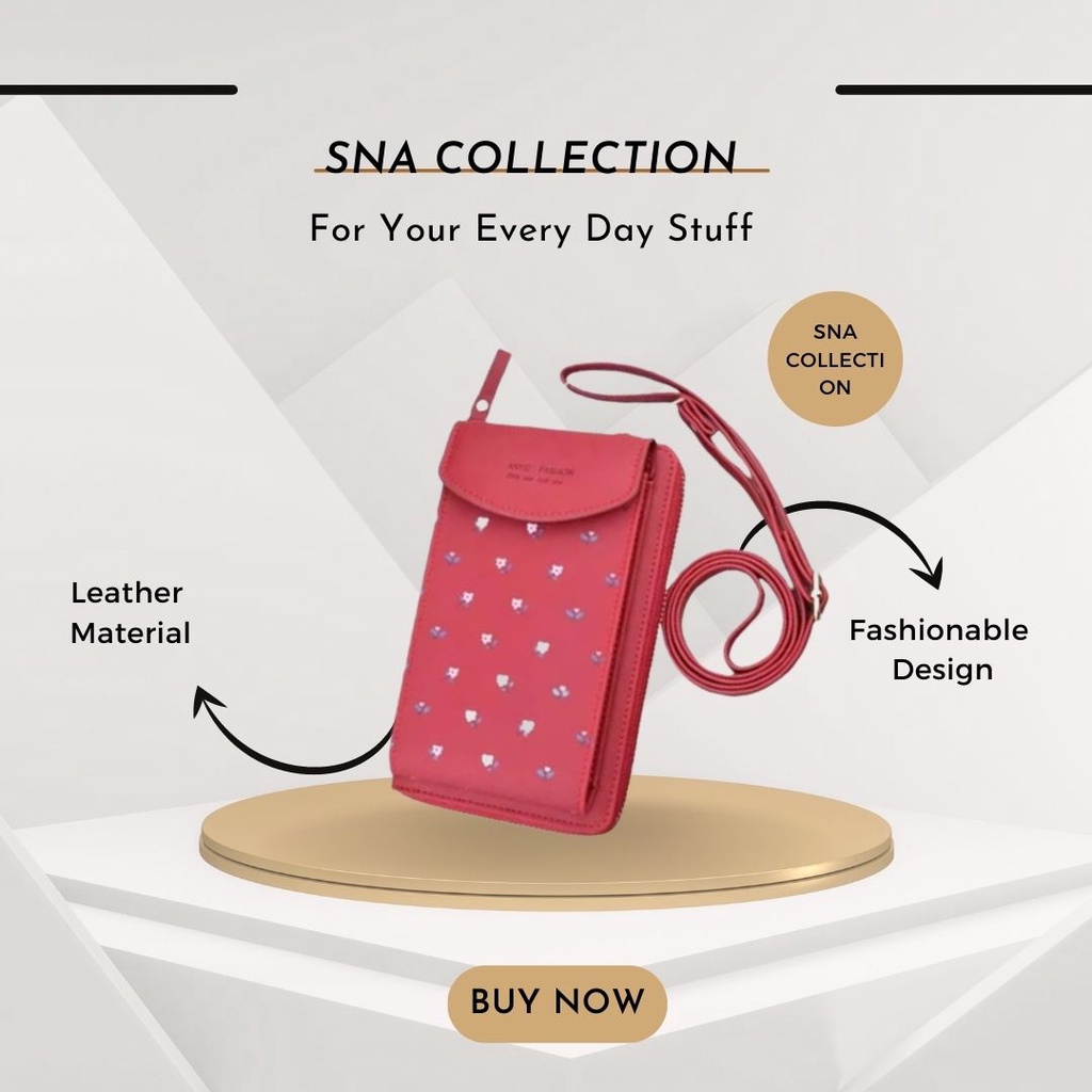 TAS HP WANITIA HPO MOTIF TERBARU IMPORT PREMIUM SLING BAG WANITA KEKINIAN TAS SELEMPANG MINI WANITA 