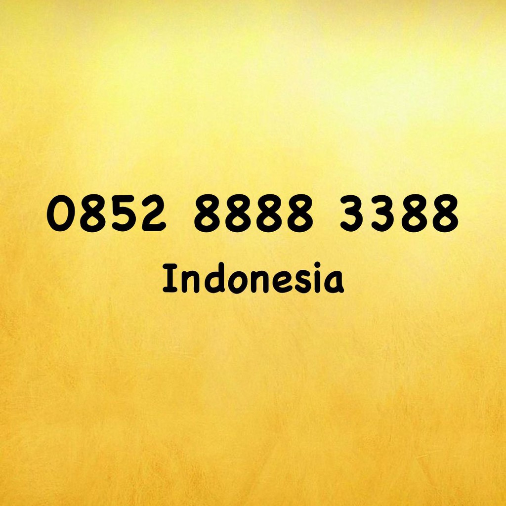 Nomor Cantik Kartu AS Kuartet AA - 88 - 388 - 38 - 0852 8888 3388