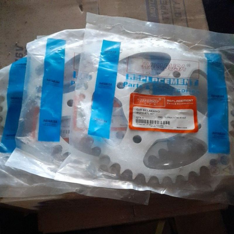 GER GIR GEAR BELAKANG KARISMA SUPRA FITNEW SUPRAX125 ketebalan 428 ukuran 35 40 45 50 55