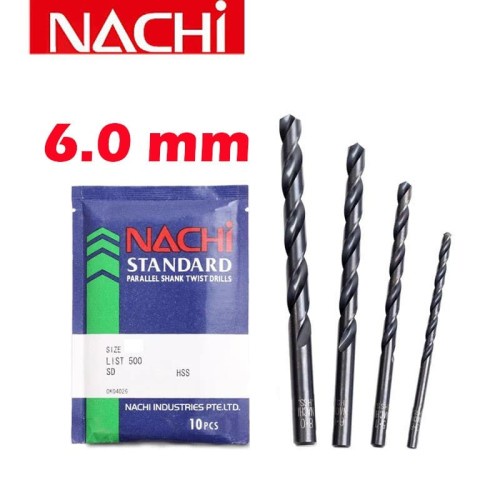 Mata bor Besi Nachi Eceran ukuran  3mm 4mm 4.5mm 5.5mm 6mm 7mm 8mm 10mm twist drill hss Original HARGA PER 1 PCS