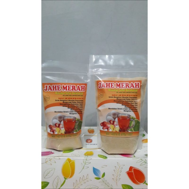 

Jahe Merah Bubuk 250 dan 500 gram