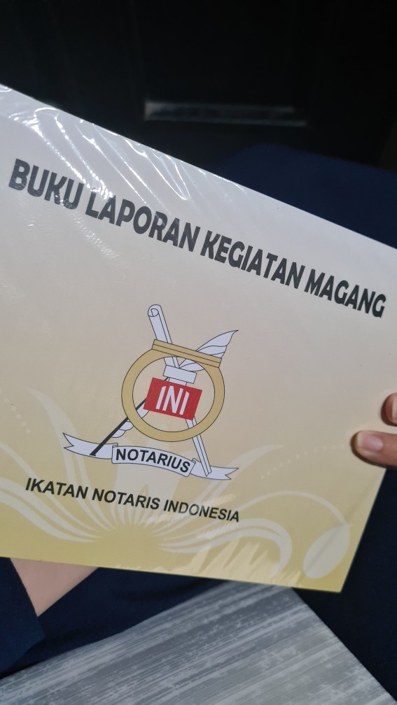 Terlaris Harga Promo Stok Terbatas Buku Laporan Kegiatan Magang Magang Notaris Calon Notaris Shopee Indonesia