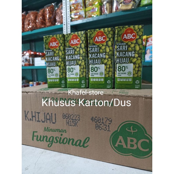 ABC Minuman Sari Kacang Hijau 250ml khusus karton/dus