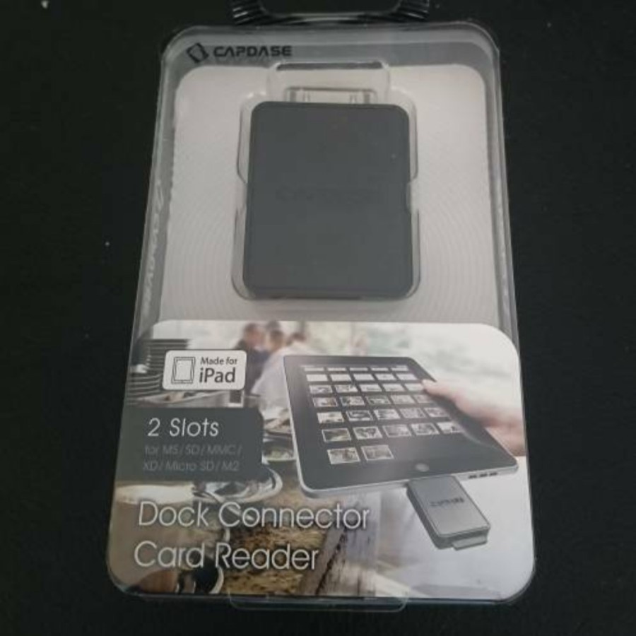 Capdase Dock Connector Card Reader 2 Slot for iPad with 30 pin