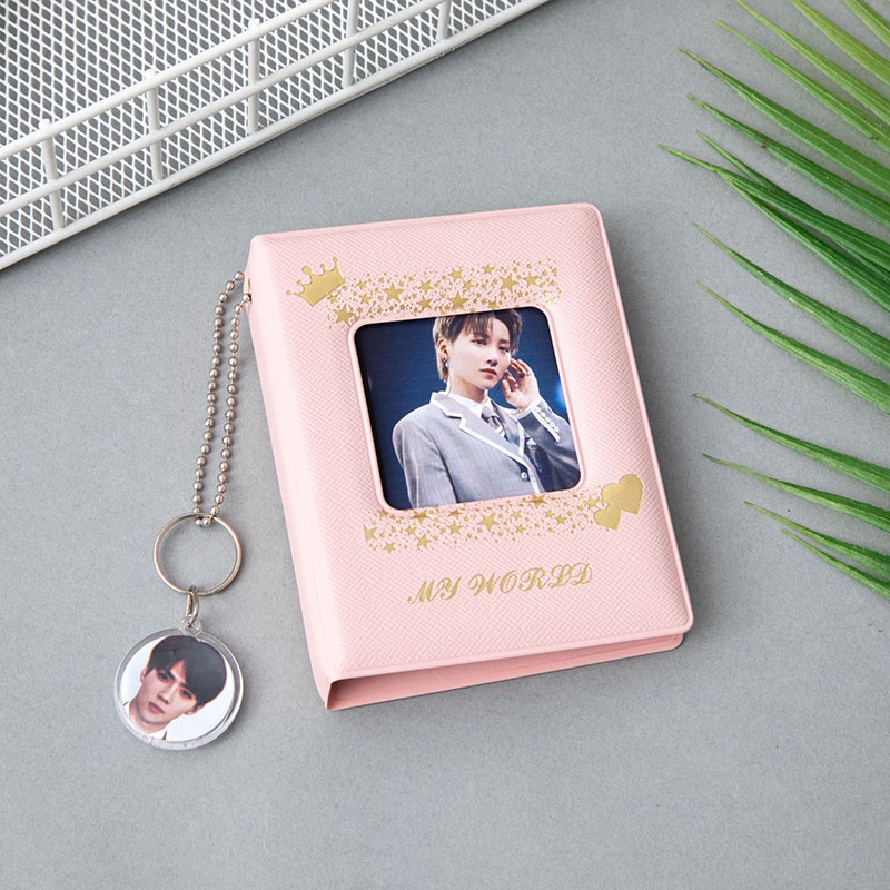 3 inch Photo Album 32 Pockets Cute Cow Card Holder for KPOP LOMO Card Photocards Collection