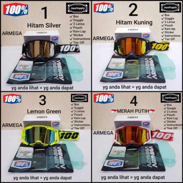 Unik Kacamata Goggle Cross 100 Google Fox Trail MX Adventure Gogle Motor 6 Berkualitas