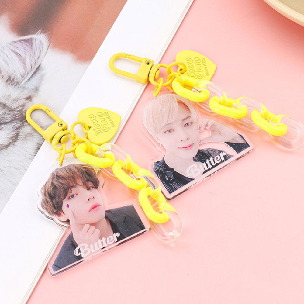 Timekey Gantungan Kunci Desain Mentega / JK / JHOPE / V / SUGA / JIN / JIMIN / RM BTS League Untuk Aksesoris Tas Bayi Rz8