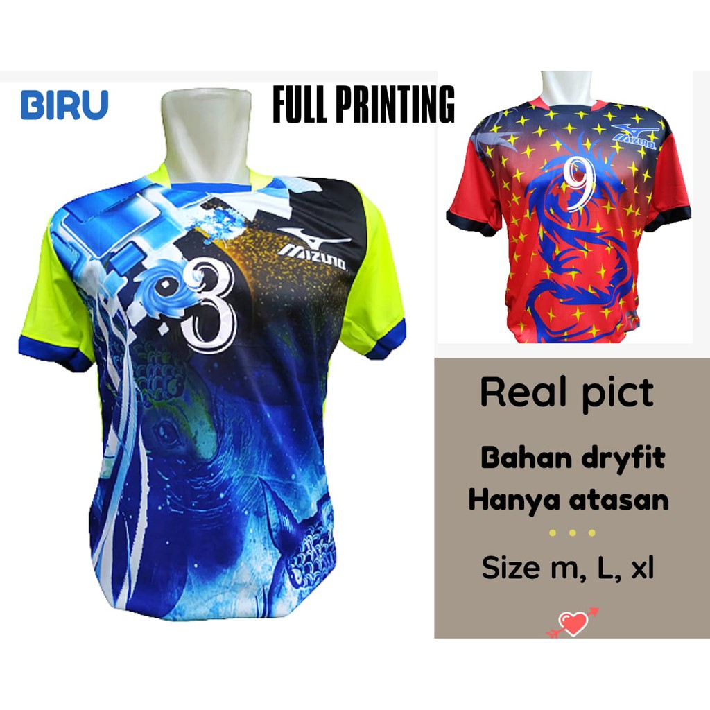 KAOS BOLA /VOLLY /FUTSAL PRINTING