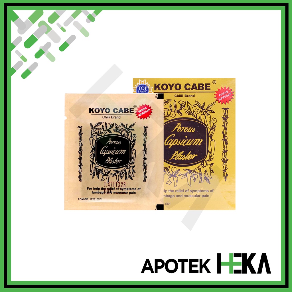 Koyo Cabe Box isi 20x10 Lembar - Meredakan Gejala Pegal Nyeri Otot (SEMARANG)