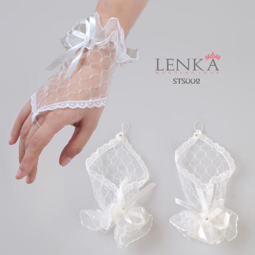 [BEST SELLER] SARUNG TANGAN PENDEK JARING PENGANTIN PESTA WANITA SHORT GLOVES STS002