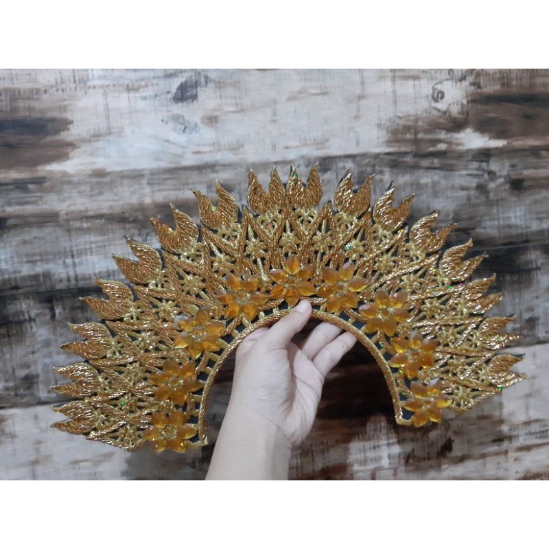 mahkota adat melayu kecil akserories renda bordir full payet