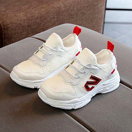 Sepatu Sport Anak Perempuan Glitter White