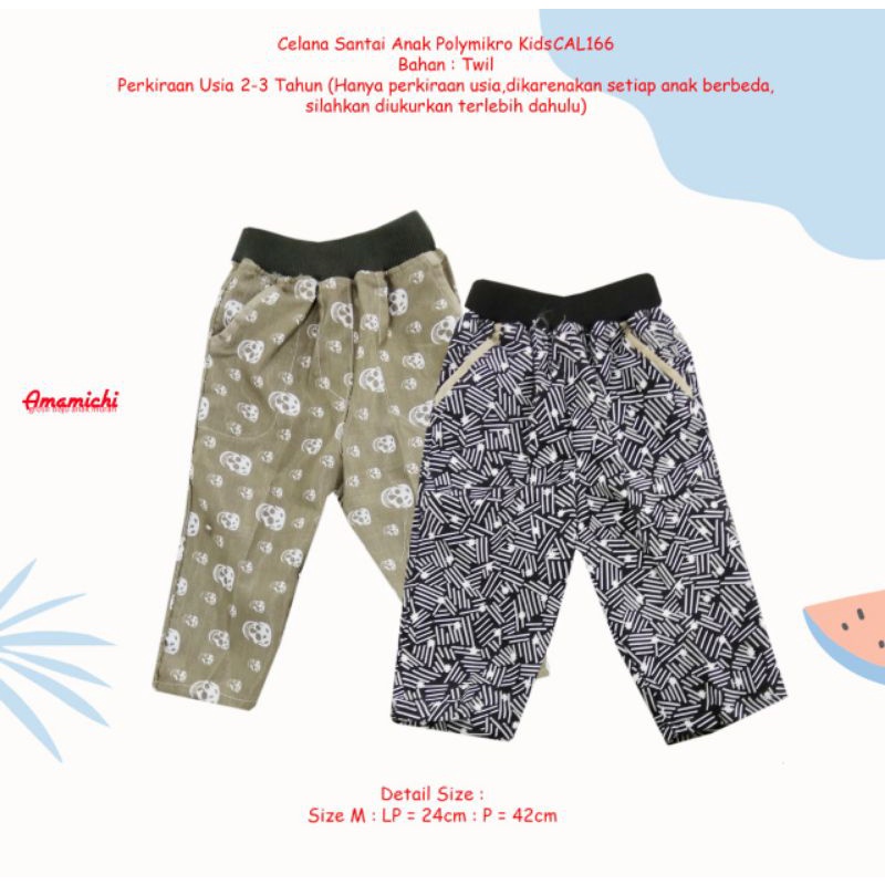 Celana Panjang Anak Fullprint Laki-Laki Bahan Katun Twill Size Kids dan Junior Usia 2-8 Tahun