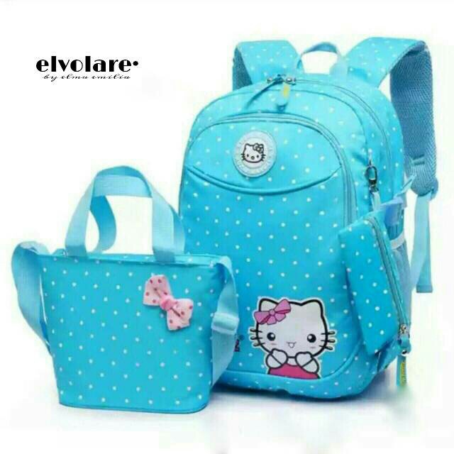 MJS 460 - RANSEL ANAK CERIA 3 IN 1 HELLO KITTY