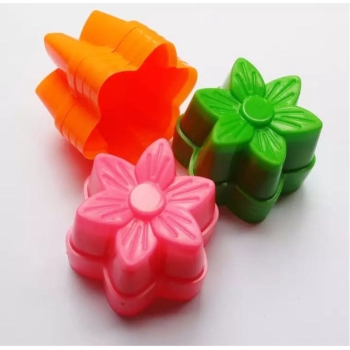 Cetakan Puding Agar-agar Tulip / Cetakan Jelly / Cetakan Putu Ayu Tulip / Cetakan Kue Agar-Agar Plastik isi 12pcs