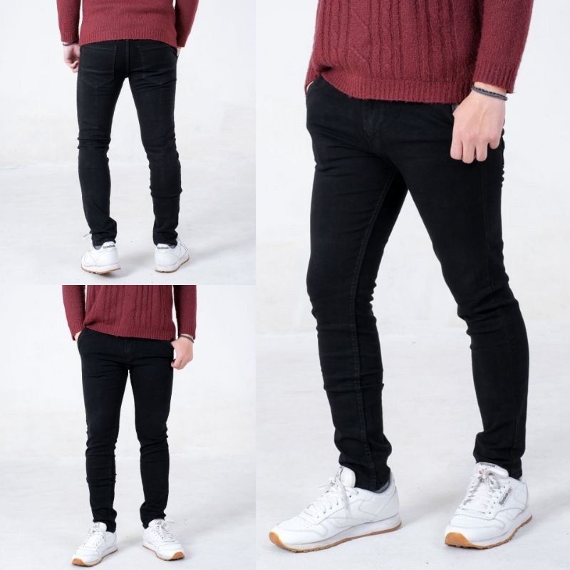 Celana Jeans pria cowo cowok Panjang pensil slimfit skinny