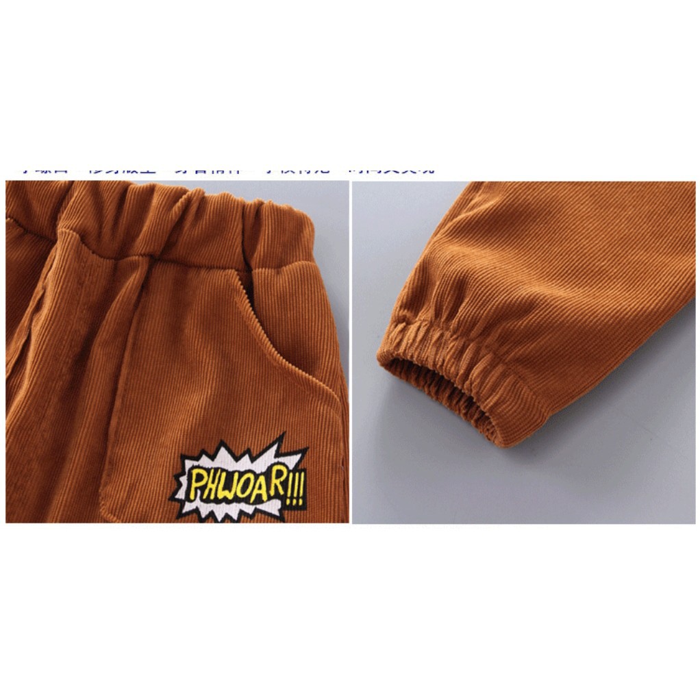 CHUBBI 49 Setelan Anak Laki Hoodie Line Corduroy Star