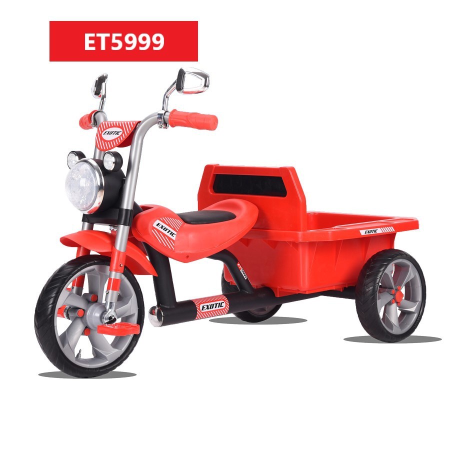 Sepeda Anak Bayi Balita Dorong Roda 3 Tricycle Exotic ET5999 Music Light Ban Eva By Pacific-6