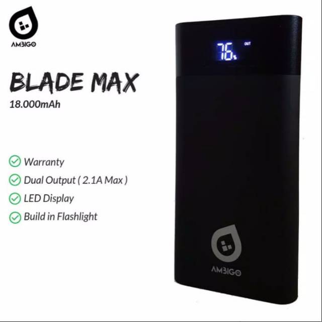powerbank ambigo blade max 18000