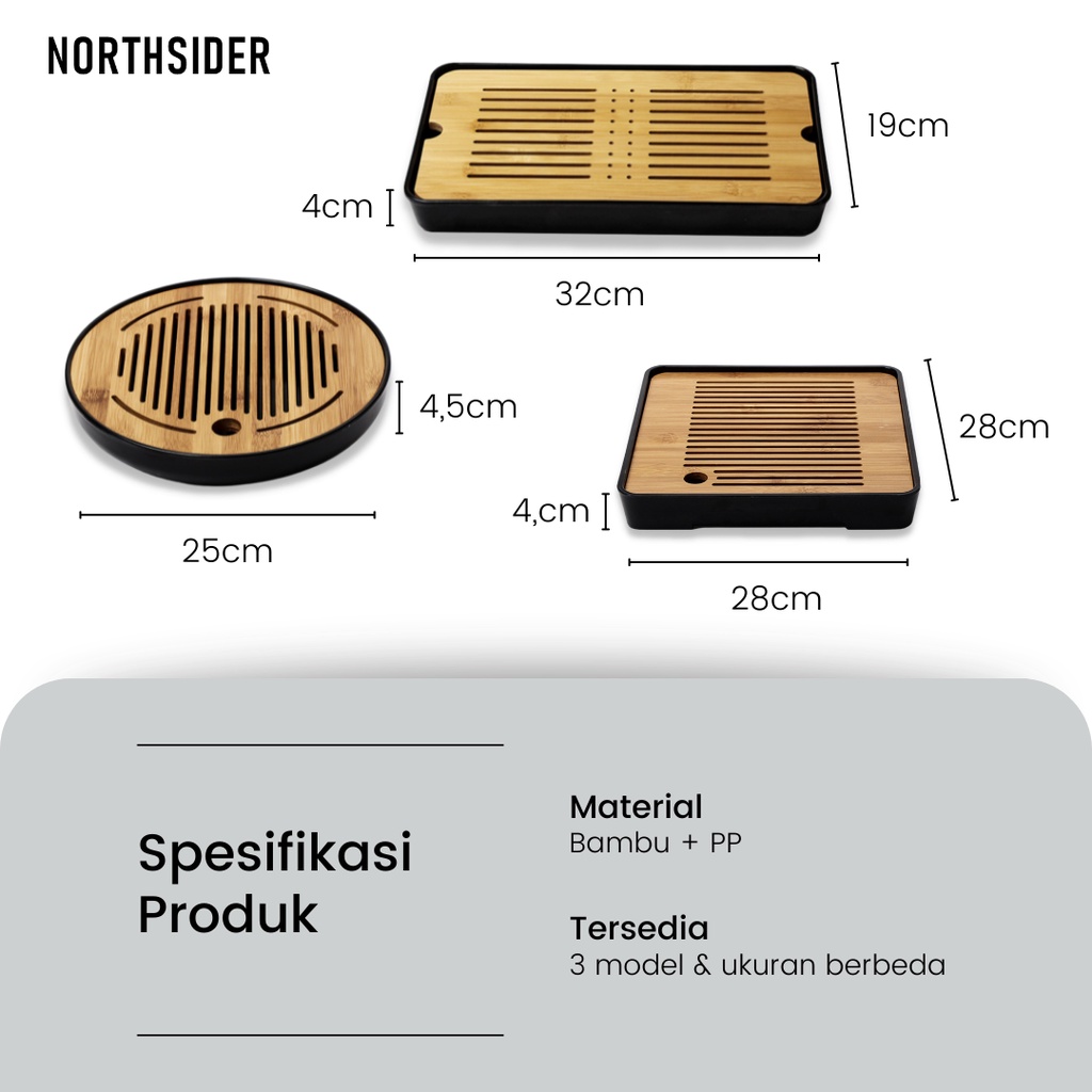 COFFEE OR TEA TRAY - DRAIN PAN | NAMPAN BAMBU UNTUK SEDUH TEH DAN KOPI