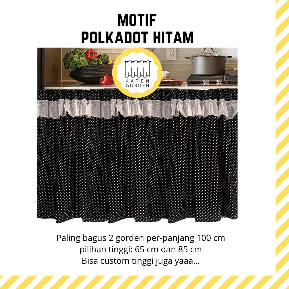 {Original} GORDEN KOLONG DAPUR POLKADOT BIRU - HORDENG DAPUR MURAH - KORDEN KOLONG DAPUR MOTIF POLKA