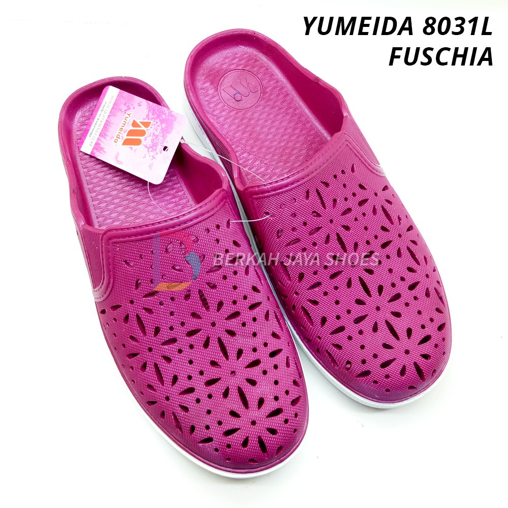 Sandal Selop Wanita - Sandal Sepatu Karet - Sandal Selop Karet Wanita Yumeida LD 8031L - Anti Air