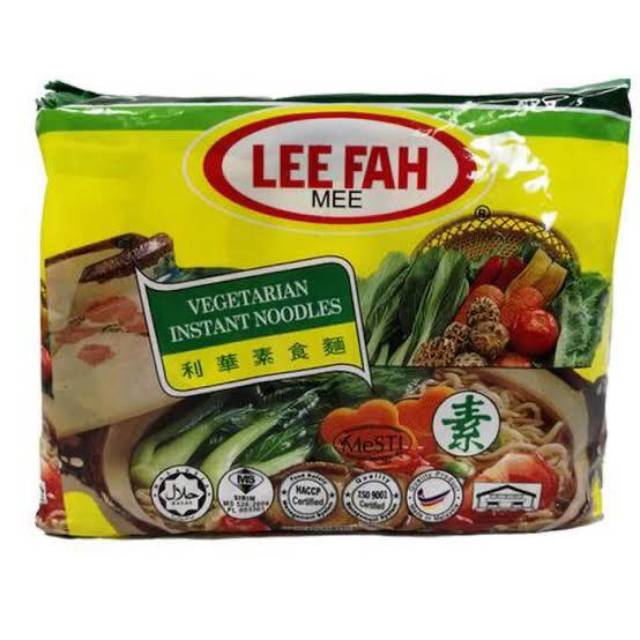 Mie lee fah vegetarian rasa sayuran