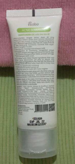 fanbo acne solution moisturizer gel