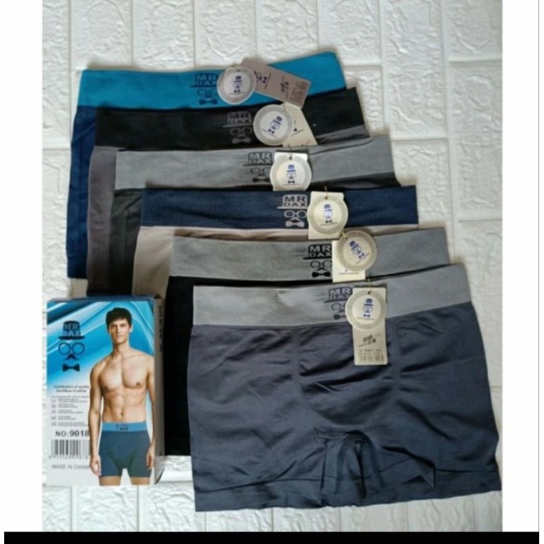 Celana dalam seamless boxer pria bahan rajut