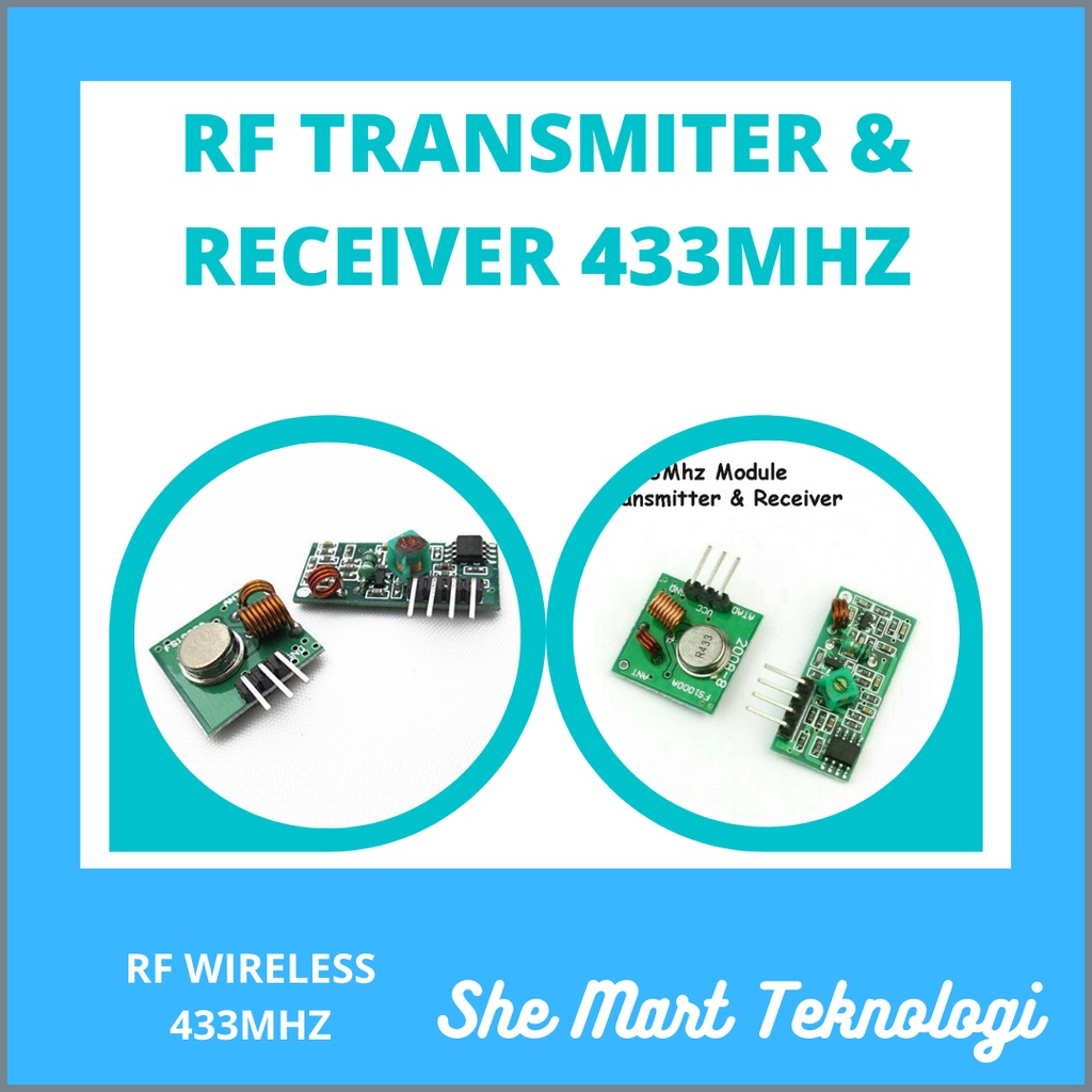 Modul RF Wireless Receiver & Transmitter 433MHZ 5V