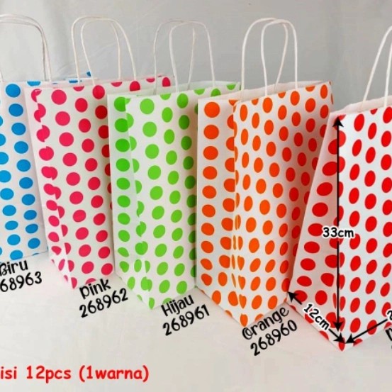 

(TERLARIS) paperbag polkadot goodie