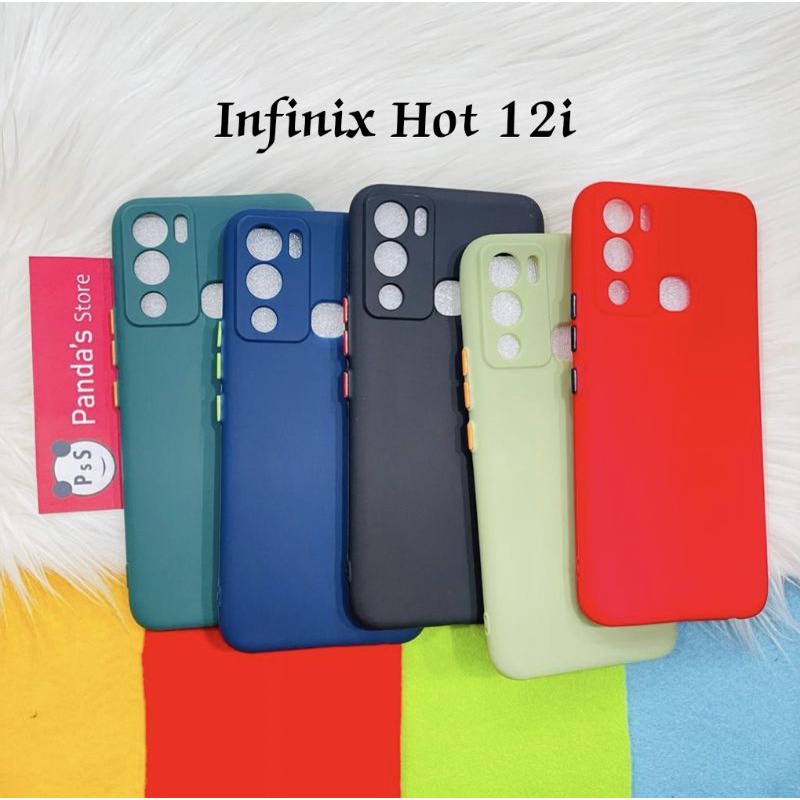 Case Infinix Hot 12i Babycase + Pelindung Kamera, Makaron Full Color (PsS)