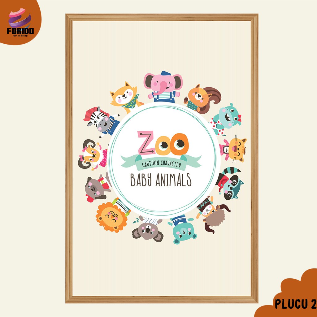 Poster Edukasi Anak -Poster Dinding Aesthetic - Poster Edukasi Mengenal Hewan-hewan