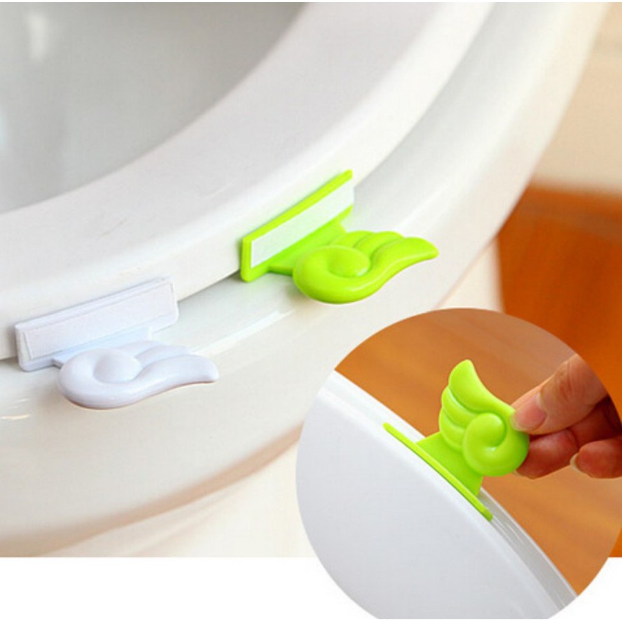 TOWI toilet lid wings sayap handle pengangkat dudukan kloset toilet se - Putih