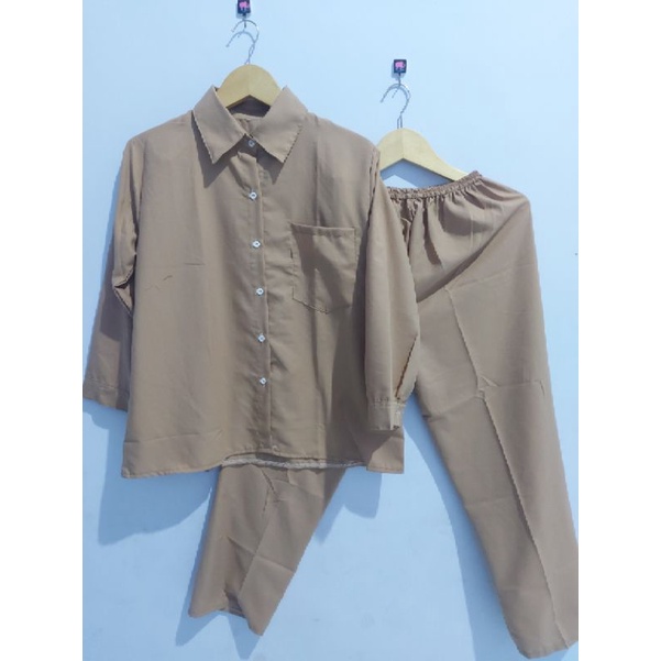 ONE SET/SETELAN PAJAMAS WANITA DEWASA LD 110 CM TYE DYE RAYON VISCOSE PREMIUM-15