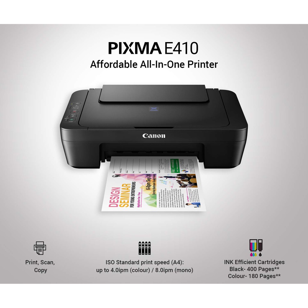 CANON PRINTER E410 (Printer, Scan, Copy)