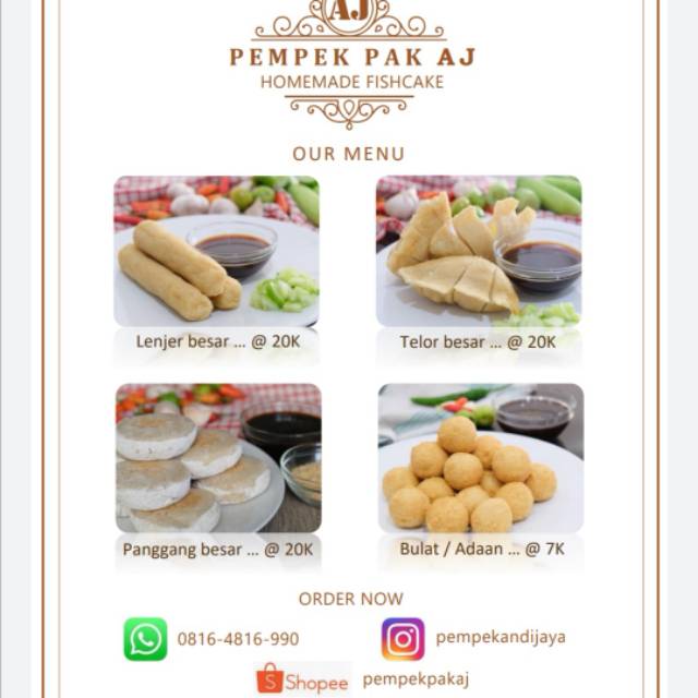 

Paket Pak Lato: lenjer 5 telor 3 tunu 2 adaan 15