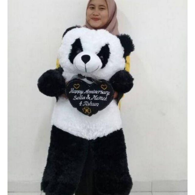 boneka panda jumbo ukir nama