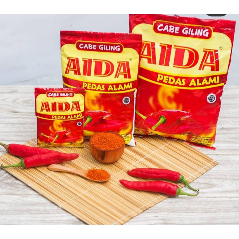 

aida bubuk cabe 250gram exp juni 2026