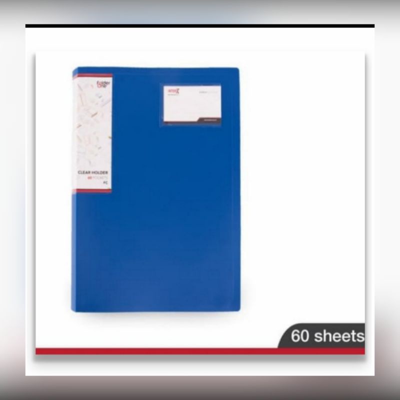 

Clear Holder 60 sheet Folio InterX - BIRU