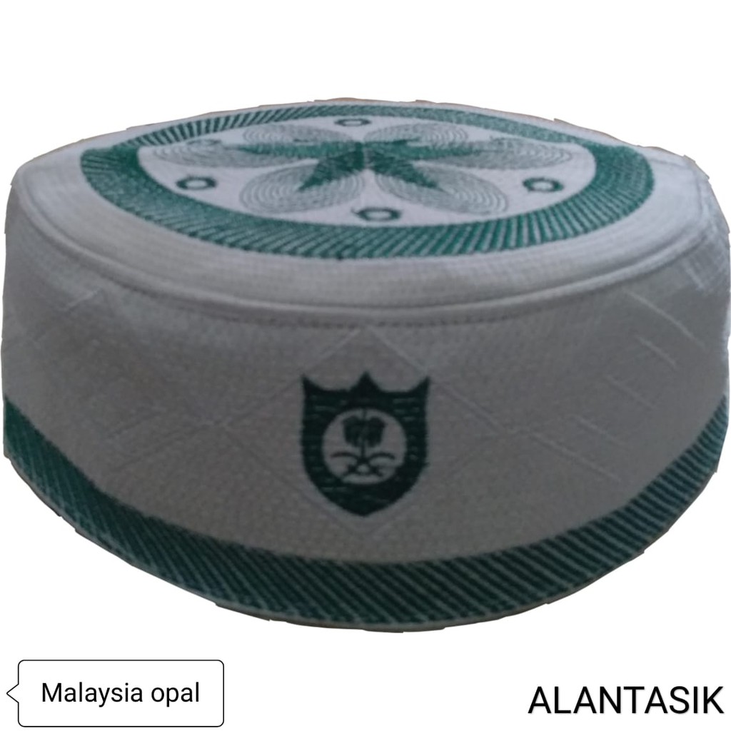 peci malaysia opal putih / kopiah bordir /kopeah tasiik R.24