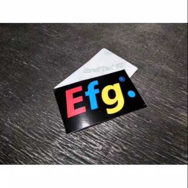 

Stiker sticker distro brand efg