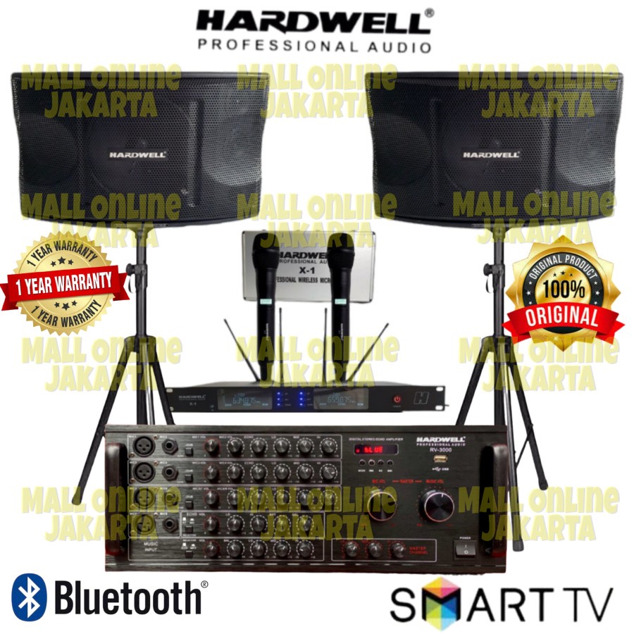 Paket karaoke Hardwell 12 inch sound system fullset original