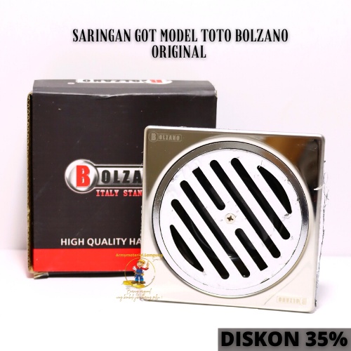 JUAL SARINGAN GOT MODEL TOTO SS BOLZANO ORIGINAL TERBARU / SARINGAN GOT STAINLESS / DRAIN FLOOR BOLZ