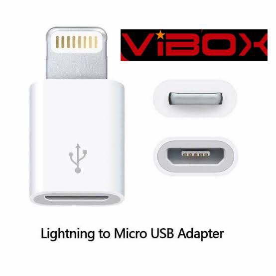 new~COD[Bayar di tempat] VIBOX ADAPTER Converter Micro USB To Lightning Iphone