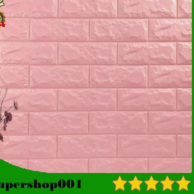 ✮ Wallpaper Foam dinding bata putih 3D White Brick Panel Wall Sticker ✯